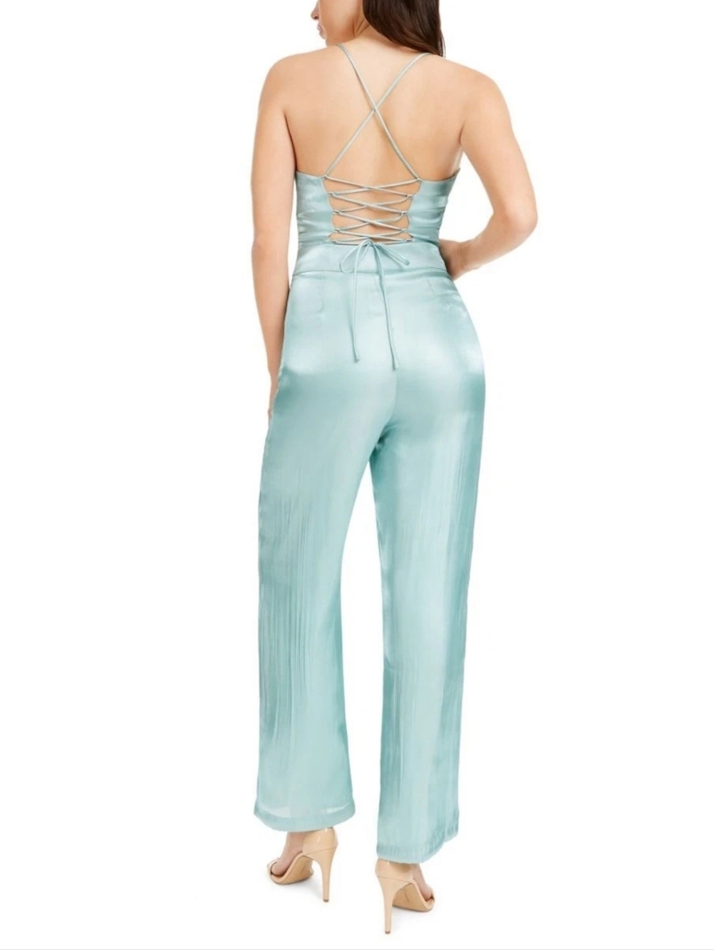 Line and Dot ✨️ Mint Peyton Tie-Back Women's Jumpsuit Size L